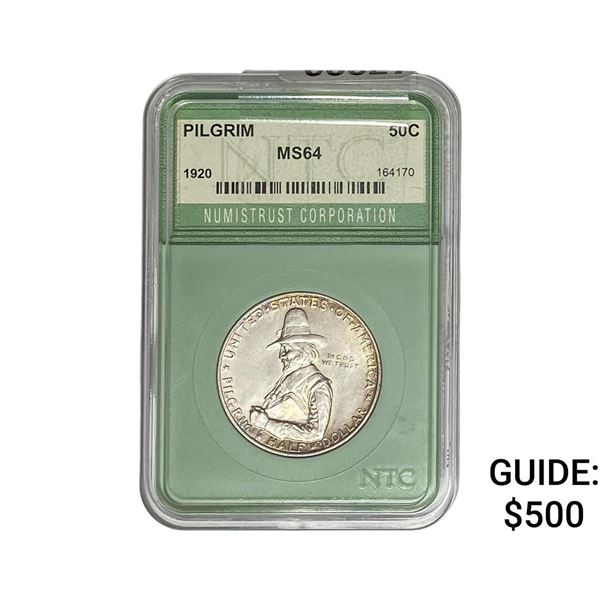 1920 Pilgrim Half Dollar NTC MS64