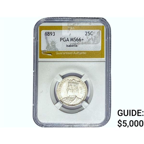 1893 25C ISABELLA PGA MS66+