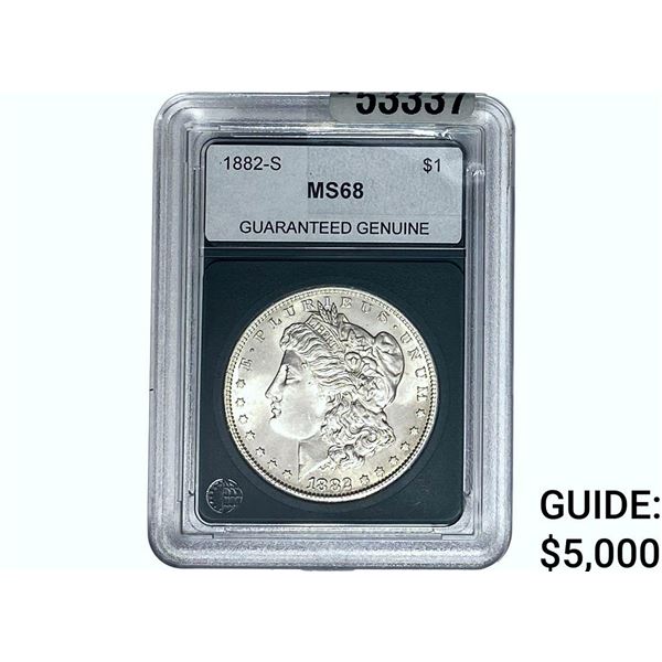 1882-S Morgan Silver Dollar GG MS68