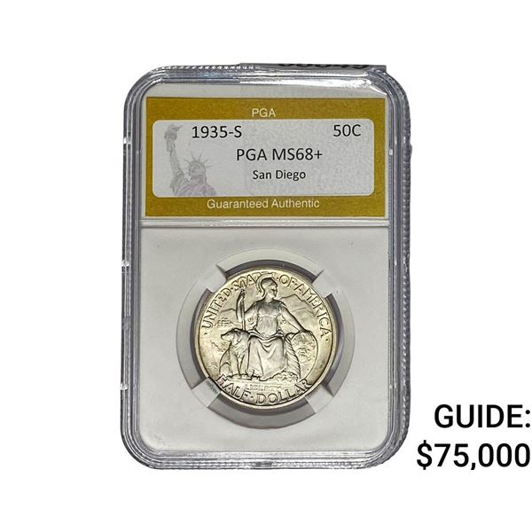 1935-S San Diego Half Dollar PGA MS68+