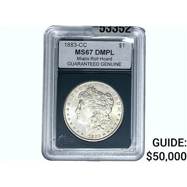 1883-CC Morgan Silver Dollar GG MS67 DMPL