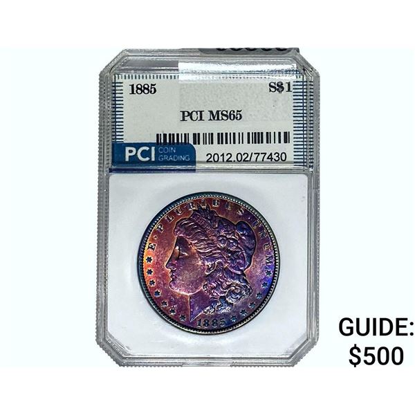 1885 Morgan Silver Dollar PCI MS65