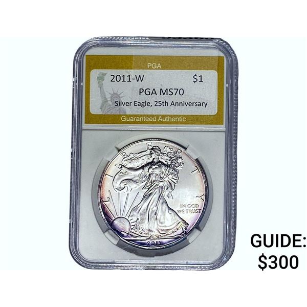2011-W Silver Eagle PGA MS70