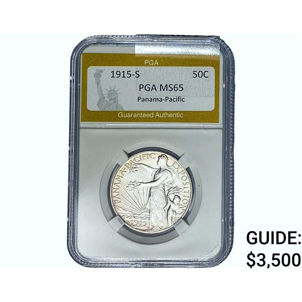 1915-S Panama-Pacific Half Dollar PGA MS65