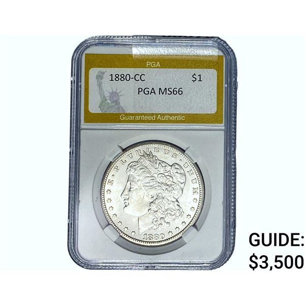 1880-CC Morgan Silver Dollar PGA MS66