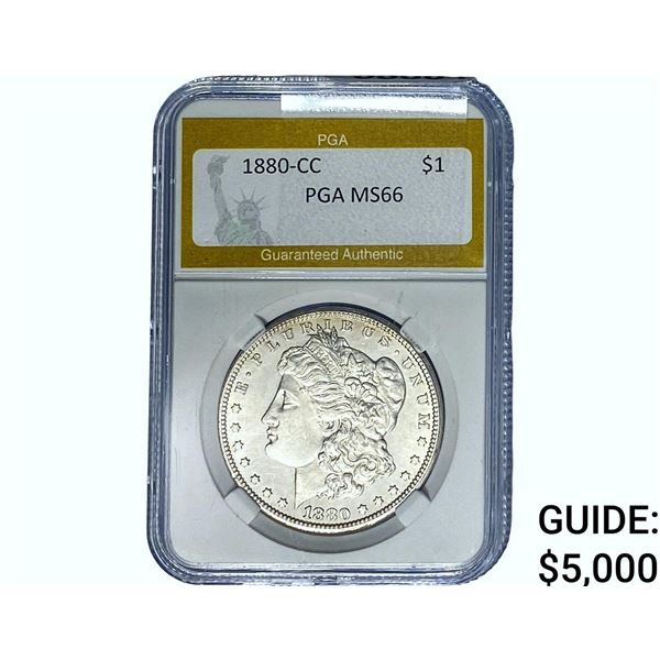 1880-CC Morgan Silver Dollar PGA MS66