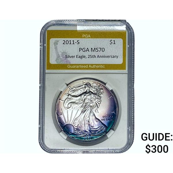 2011-S Silver Eagle PGA MS70