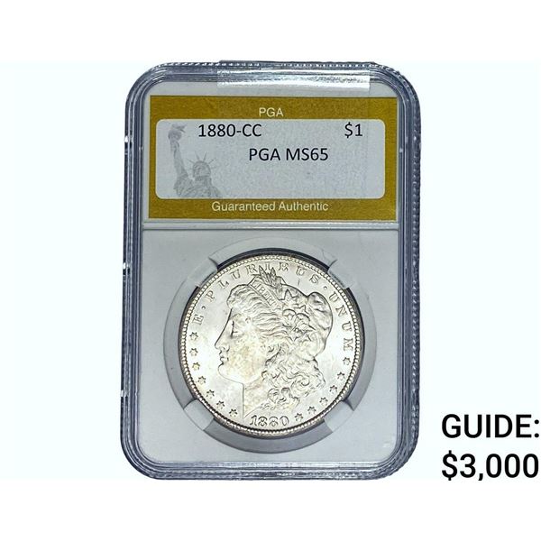 1880-CC Morgan Silver Dollar PGA MS65