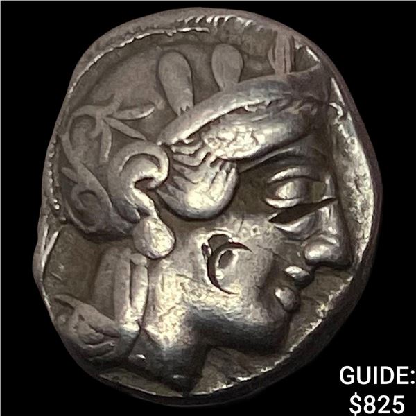 Attica, Athens 393-294 BC Silver Tetradrachm NEARLY UNCIRCULATED