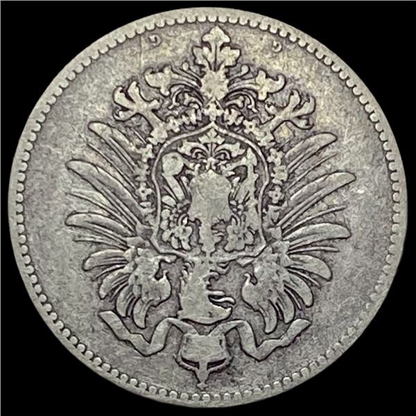 1875-G Germany Silver 1 Reichsmark NEARLY UNCIRCULATED