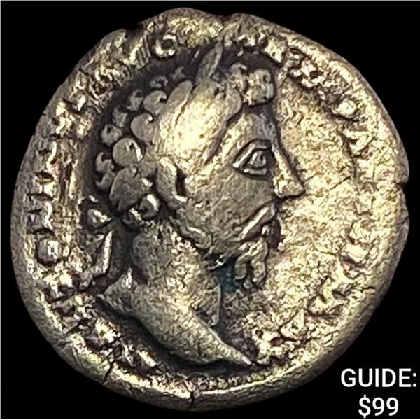 177-192 Roman Commodus Silver Denarius NEARLY UNCIRCULATED