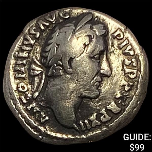 117-138 AD Roman Hadrian Silver Denarius NEARLY UNCIRCULATED