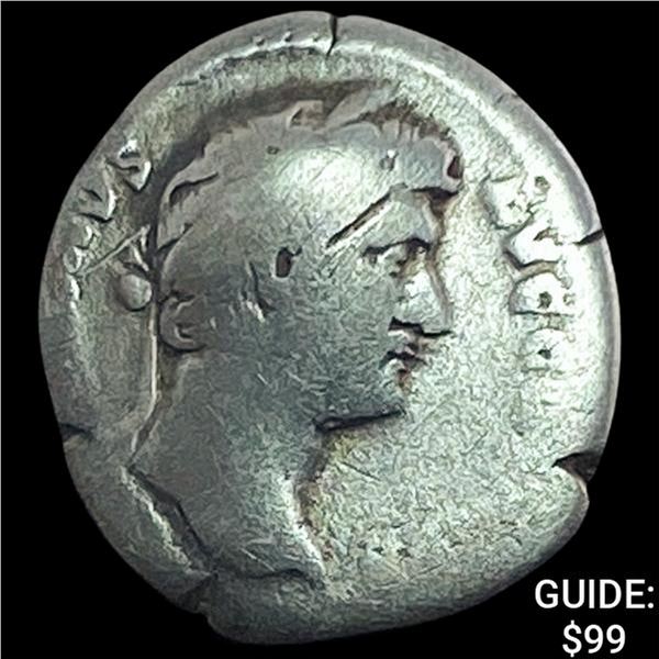 117-138 AD Roman Hadrian Silver Denarius NEARLY UNCIRCULATED