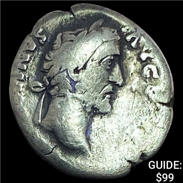 138-161 AD Roman Ant. Pius Silver Denarius NEARLY UNCIRCULATED