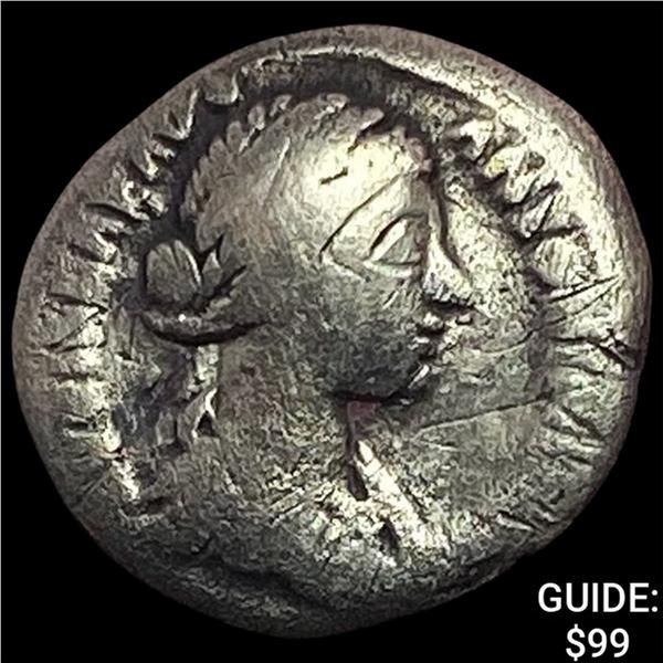 147-176 AD Roman Faustina Jr. Silver Denarius NEARLY UNCIRCULATED