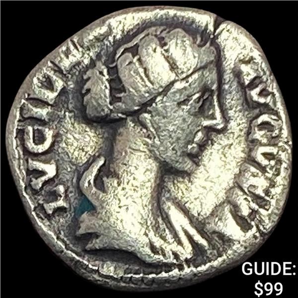 147-176 AD Roman Faustina Jr. Silver Denarius NEARLY UNCIRCULATED
