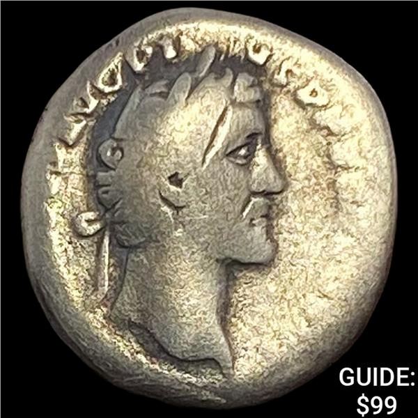 138-161 AD Roman Ant. Pius Silver Denarius NEARLY UNCIRCULATED