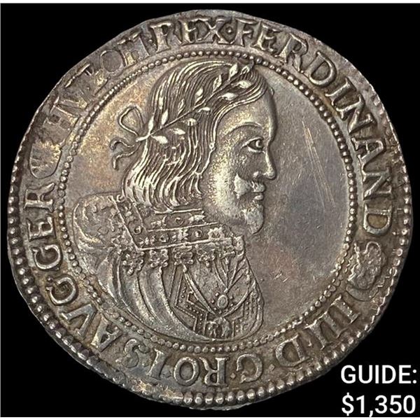 1652 Hungary Silver Taler Ferdinand III CHOICE AU