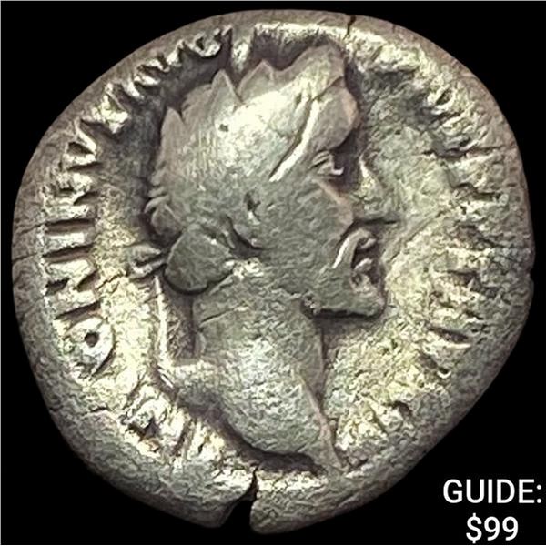 117-138 AD Roman Hadrian Silver Denarius NEARLY UNCIRCULATED