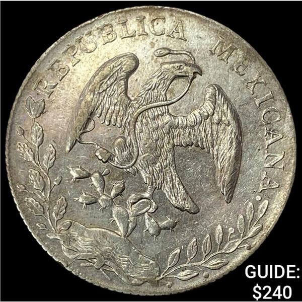 1888Zs FZ Mexico Silver 8 Reales Zacatecas CLOSELY UNCIRCULATED