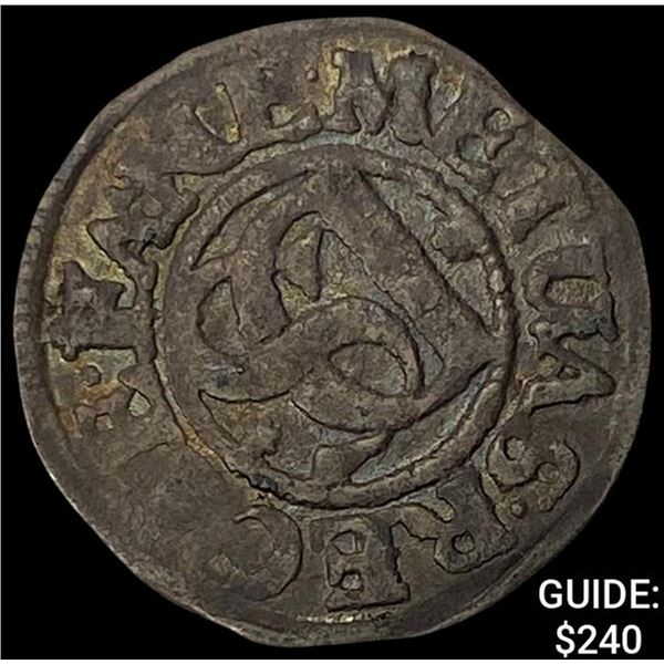 1592-1626 AD Germany Silver Doppelschilling NEARLY UNCIRCULATED