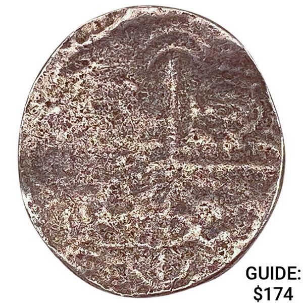 1500-1600's Spanish Empire Silver 1 Reales Cob NEARLY UNCIRCULATED