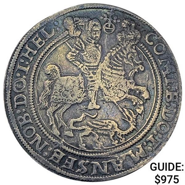 1613 Mansfeld 1/2 Thaler CLOSELY UNCIRCULATED