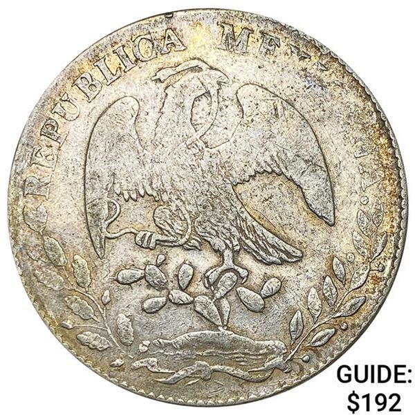 1880Pi MH Mexico Silver 8 Reales NEARLY UNCIRCULATED