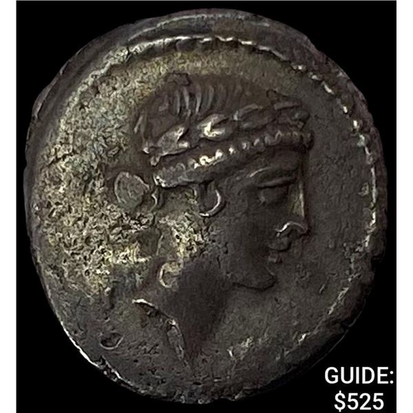 Roman Considius 46 BC Silver Denarius NEARLY UNCIRCULATED