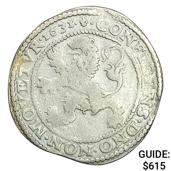 1631 Netherlands W Friesland Silver Lion Dollar NEARLY UNCIRCULATED