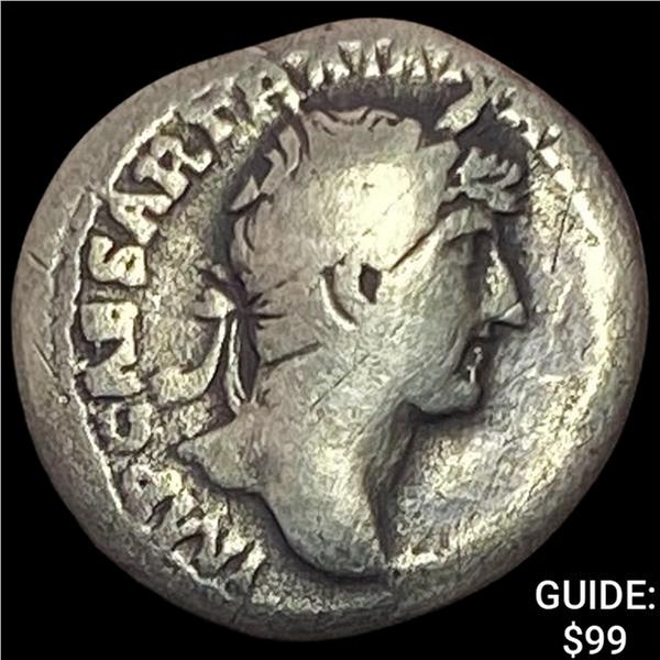 117-138 AD Roman Hadrian Silver Denarius NEARLY UNCIRCULATED