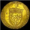 [1515-47] France Francis I Ecudor Gold Soleil NEARLY UNCIRCULATED