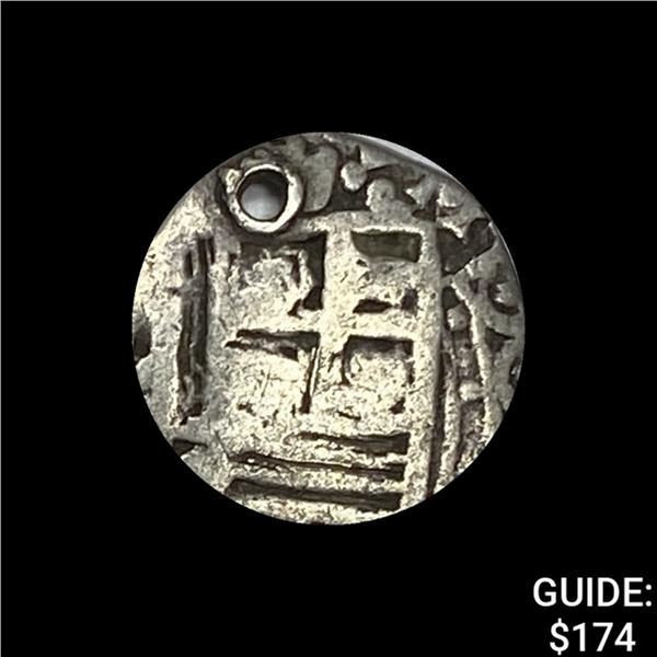 1500s-1600s Spanish Colonial Silver Cob NEARLY UNCIRCULATED