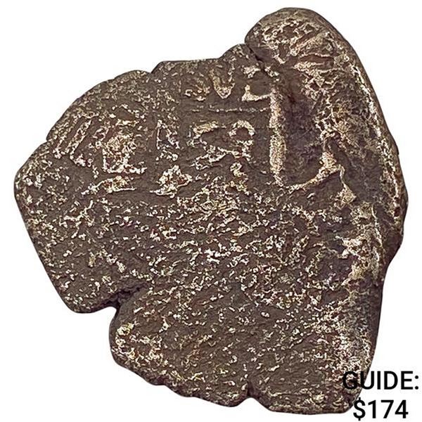 1500-1600's Spanish Empire Silver 1 Reales Cob NEARLY UNCIRCULATED