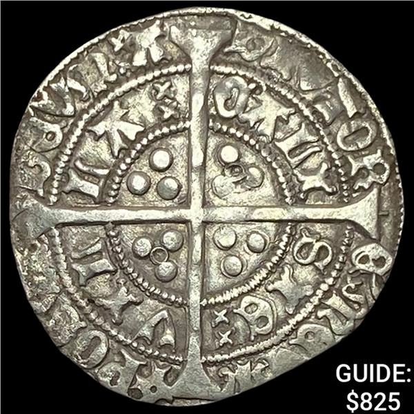 [1422-1430] England Henry VI Silver Groat CLOSELY UNCIRCULATED
