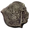 Image 2 : 1500s-1600s Spanish Colonial Silver Cob NEARLY UNCIRCULATED