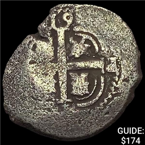 1500s-1600s Spanish Colonial Silver Cob NEARLY UNCIRCULATED