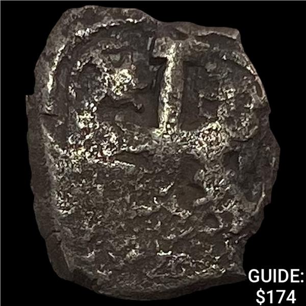 1500s-1600s Spanish Colonial Silver Cob NEARLY UNCIRCULATED