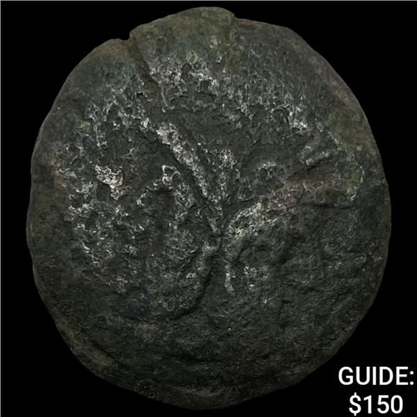 [194-190] BC Roman Bronze Janus Prow ABOUT UNCIRCULATED