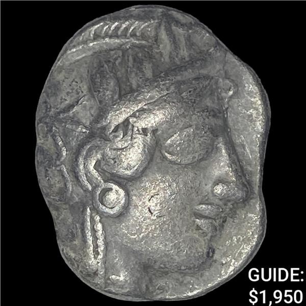 [440-404] BC Attica Athens Silver Owl Tetradrachm NEARLY UNCIRCULATED