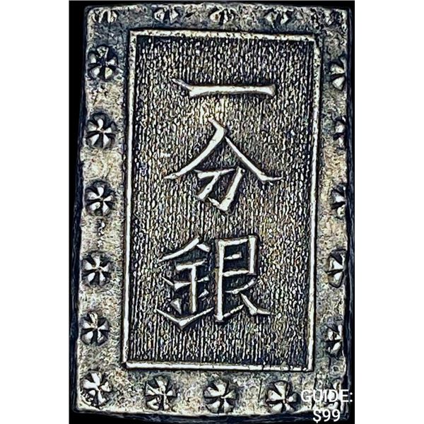 1837-1858 Japan Silver Bu CHOICE AU