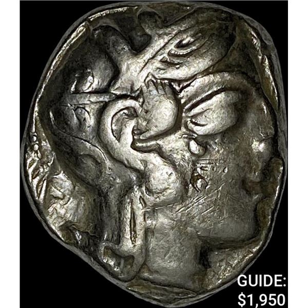 [440-404] BC Attica Athens Silver Owl Tetradrachm NEARLY UNCIRCULATED