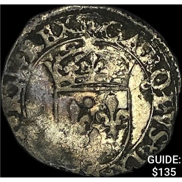 [1560-1574] France Charles IX Sol Parisis CLOSELY UNCIRCULATED