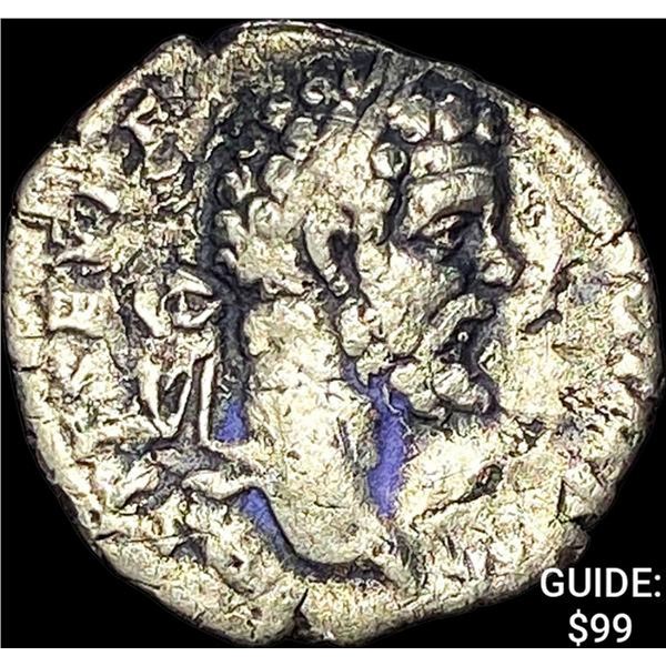 195-197 AD Roman Clod Albinus Silver Denarius NEARLY UNCIRCULATED