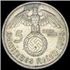 Image 2 : 1936-A Germany Silver 5 Reichsmark CLOSELY UNCIRCULATED