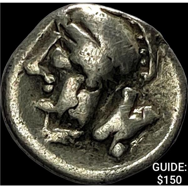 [400-333] BC Pisidia Selge Silver Obol NEARLY UNCIRCULATED