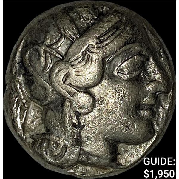 [440-404] BC Attica Athens Silver Owl Tetradrachm NEARLY UNCIRCULATED