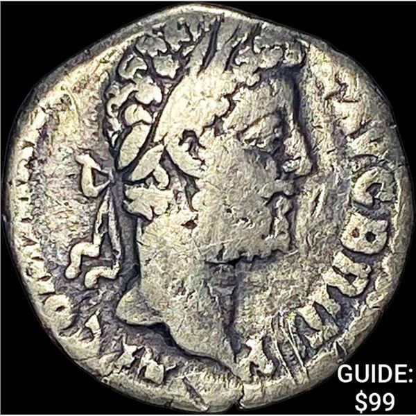 195-17 AD Roman Clod Albinus Silver Denarius NEARLY UNCIRCULATED