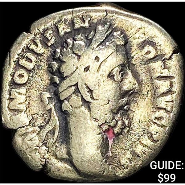 177-192 Roman Commodus Silver Denarius NEARLY UNCIRCULATED