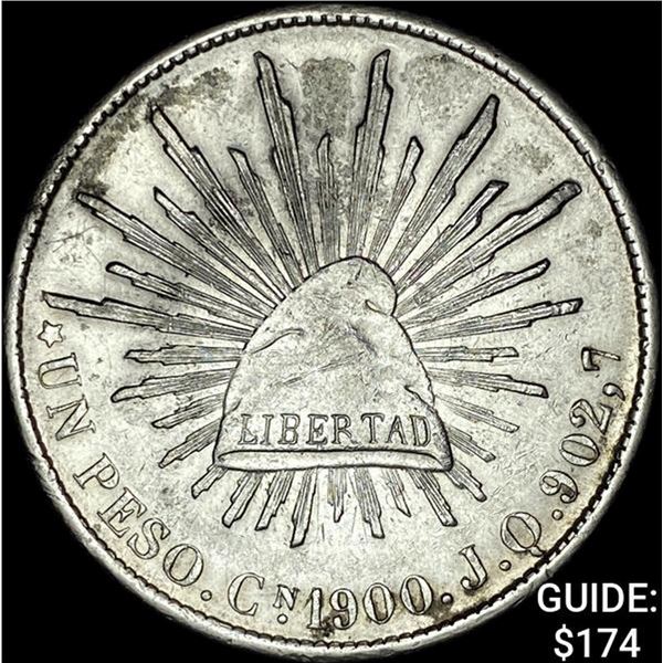 1990Cn JQ Mexico Silver Peso UNCIRCULATED